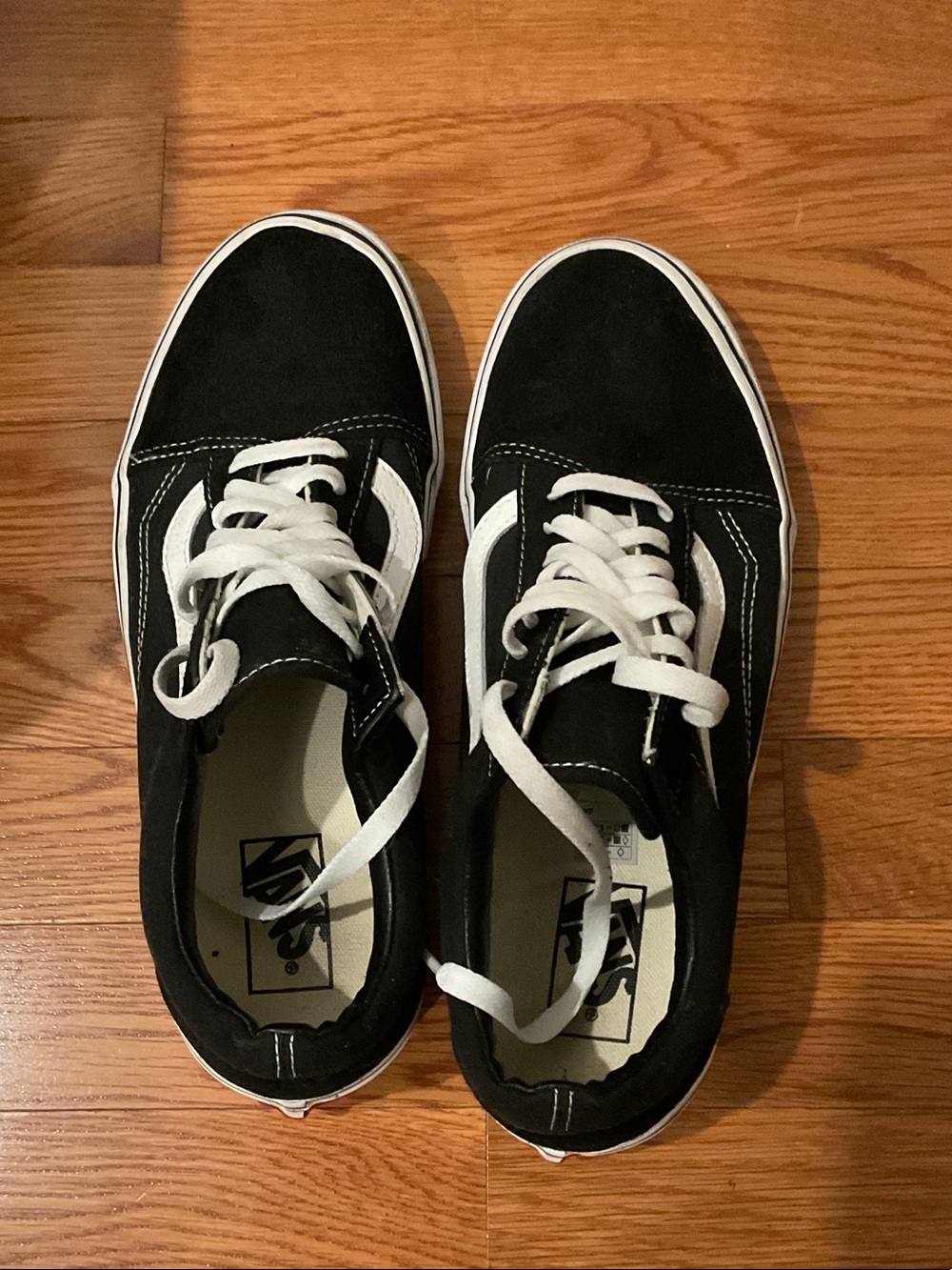 Vans Black & White Old Skool Low-Top Sneakers
